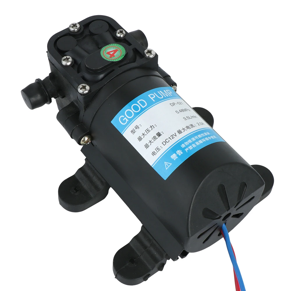 DP-521 Diaphragm Water Spray Car Wash Micro High Pressure Durable 12V 220V 70PSI 3.5L/min Agricultural Electric Water Pump
DP-521 Diaphragm Water Spray Car Wash Micro High Pressure Durable 12V 220V 70PSI 3.5L/min Agricultural Electric Water Pump