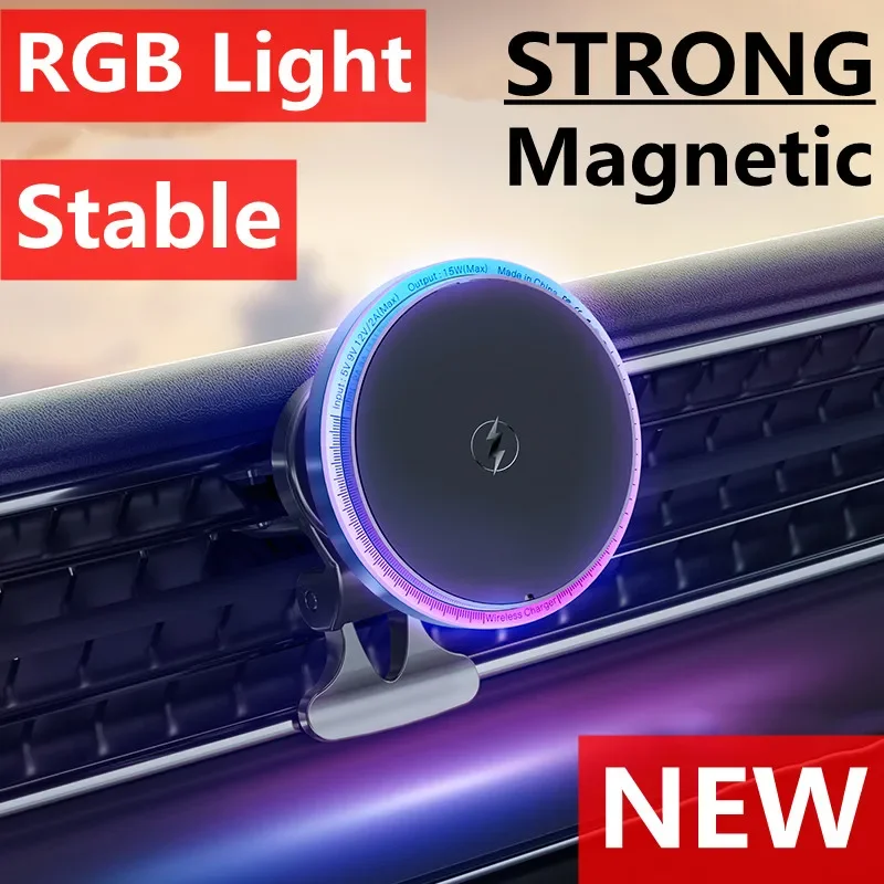 Magnetic Wireless Charger Car Holder Macsafe for iPhone 12 13 14 15 Pro Max 15W Fast Wireless Charging Mount Smartphone Stand
Magnetic Wireless Charger Car Holder Macsafe for iPhone 12 13 14 15 Pro Max 15W Fast Wireless Charging Mount Smartphone Stand