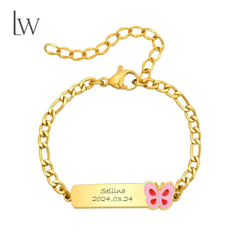 Personalized Name Birthdate Baby Bracelets Flower Custom Stainless Steel ID Bracelet for Newborns Girls Boys Children Gifts
Personalized Name Birthdate Baby Bracelets Flower Custom Stainless Steel ID Bracelet for Newborns Girls Boys Children Gifts