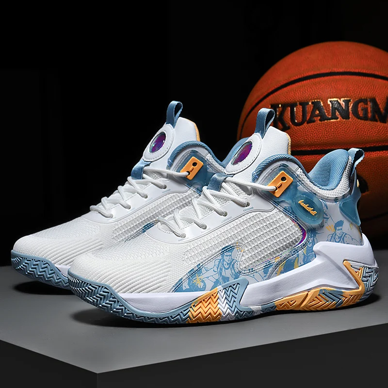 High Quality Men Basketball Shoes Non Slip Practical Sneakers Fashion High Top Cushioning Training Shoes Mesh Basketball Boots
High Quality Men Basketball Shoes Non Slip Practical Sneakers Fashion High Top Cushioning Training Shoes Mesh Basketball Boots