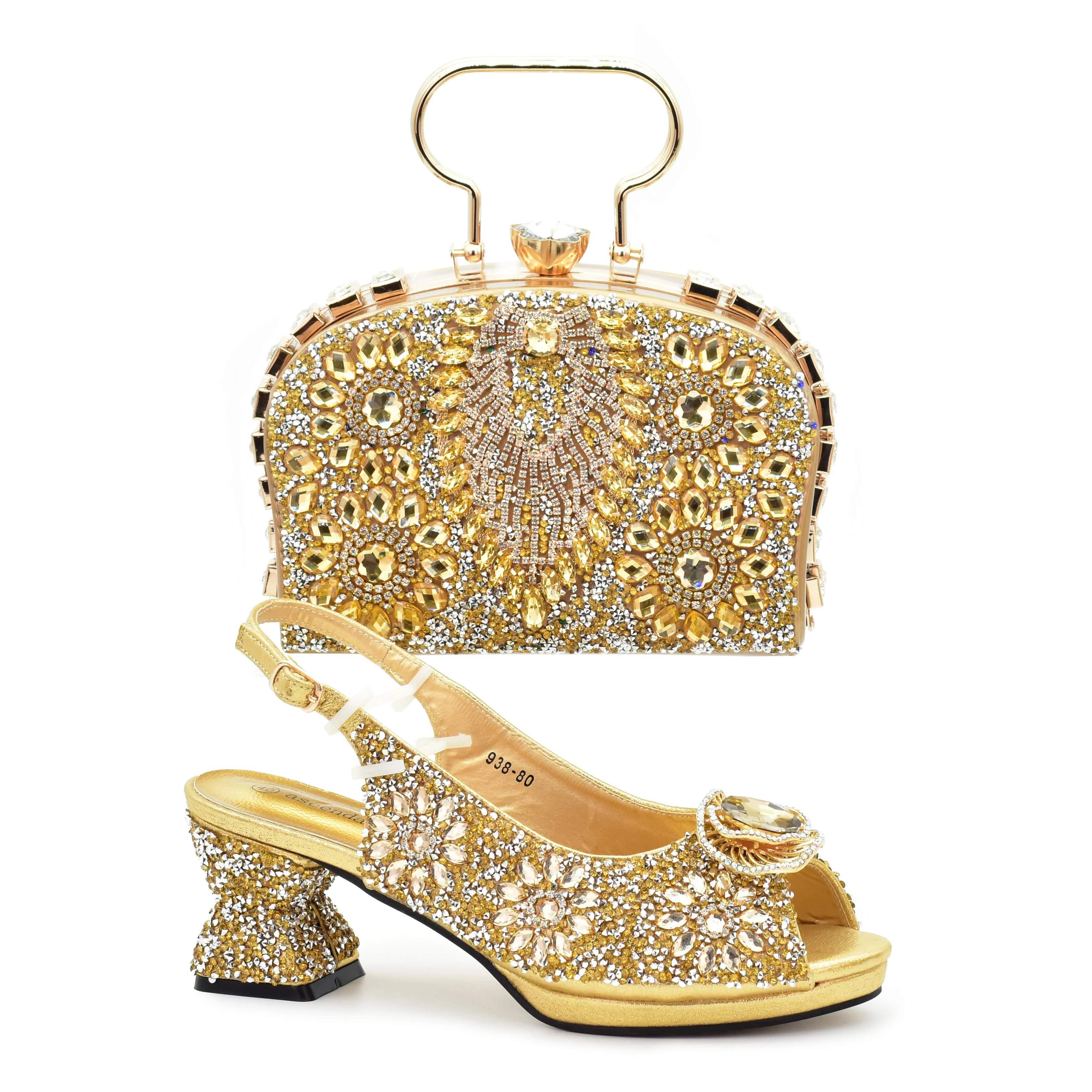 Doershow African fashion Italian Shoes And Bag Sets For Evening Party With Stones gold Italian Handbags Match Bags! HYQ1-2
Doershow African fashion Italian Shoes And Bag Sets For Evening Party With Stones gold Italian Handbags Match Bags! HYQ1-2