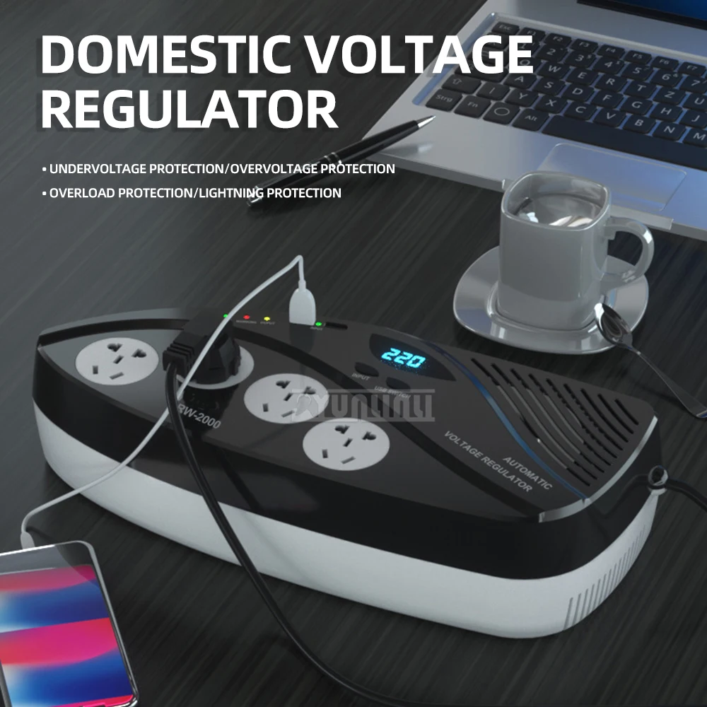 AC voltage regulator 220V household voltage regulator 2000W portable voltage regulator
AC voltage regulator 220V household voltage regulator 2000W portable voltage regulator