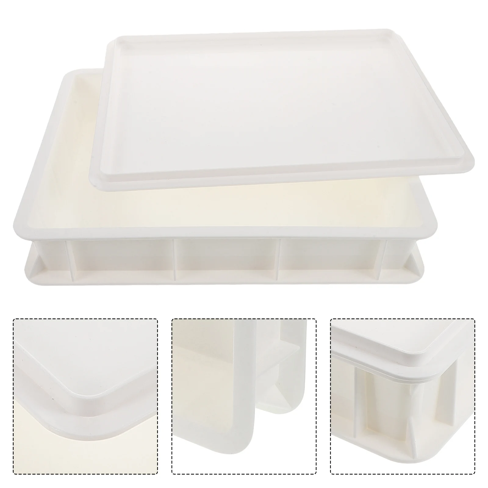 Dough Protection Box Pizza Container Commercial with Lid Plastic Proof Containers Trays for
Dough Protection Box Pizza Container Commercial with Lid Plastic Proof Containers Trays for