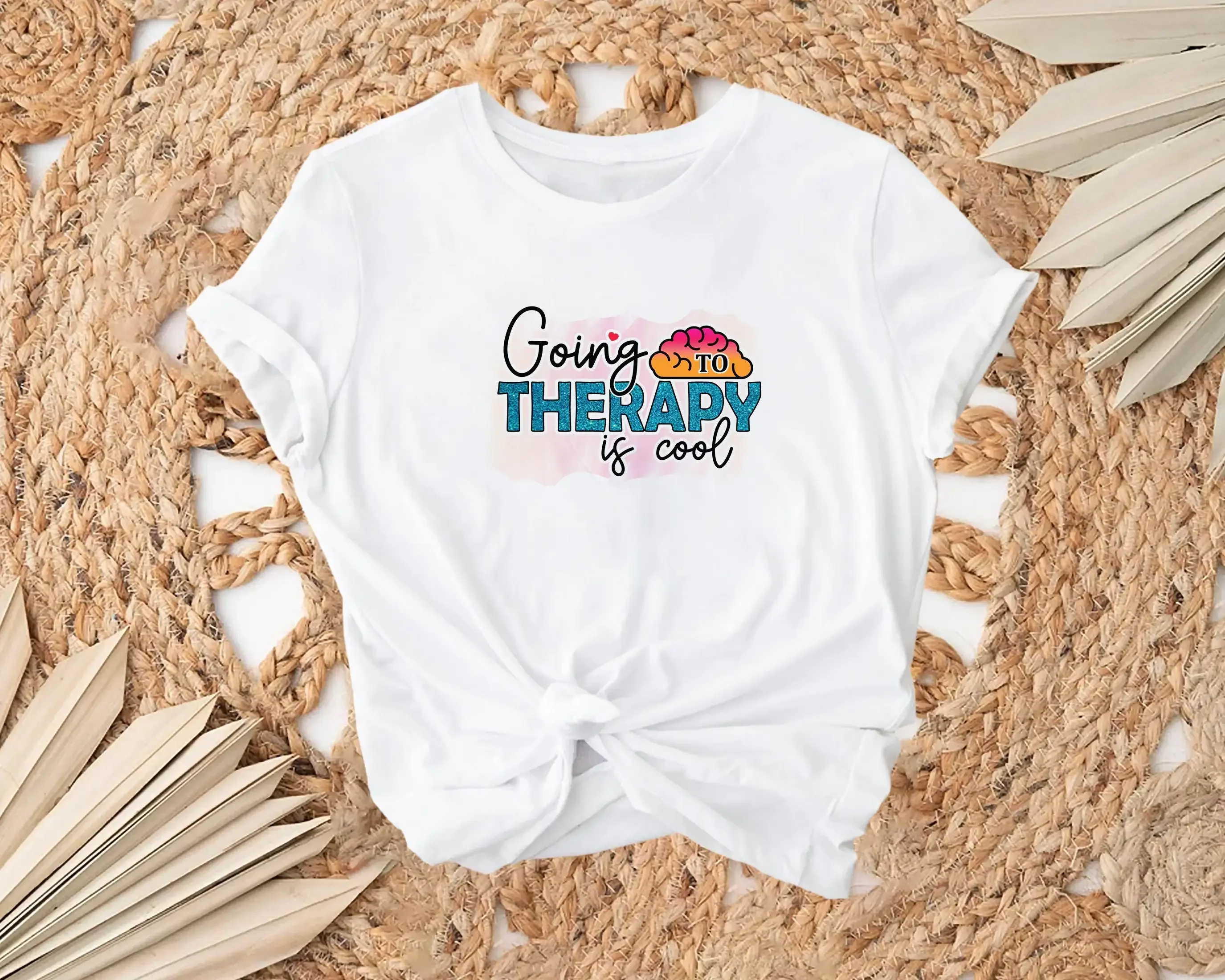 Футболка Going To Therapy Is Cool, надохновляющая футболка для психического здоровья с позитивными цитатами, мотивационная осведомленность 
Футболка Going To Therapy Is Cool, надохновляющая футболка для психического здоровья с позитивными цитатами, мотивационная осведомленность