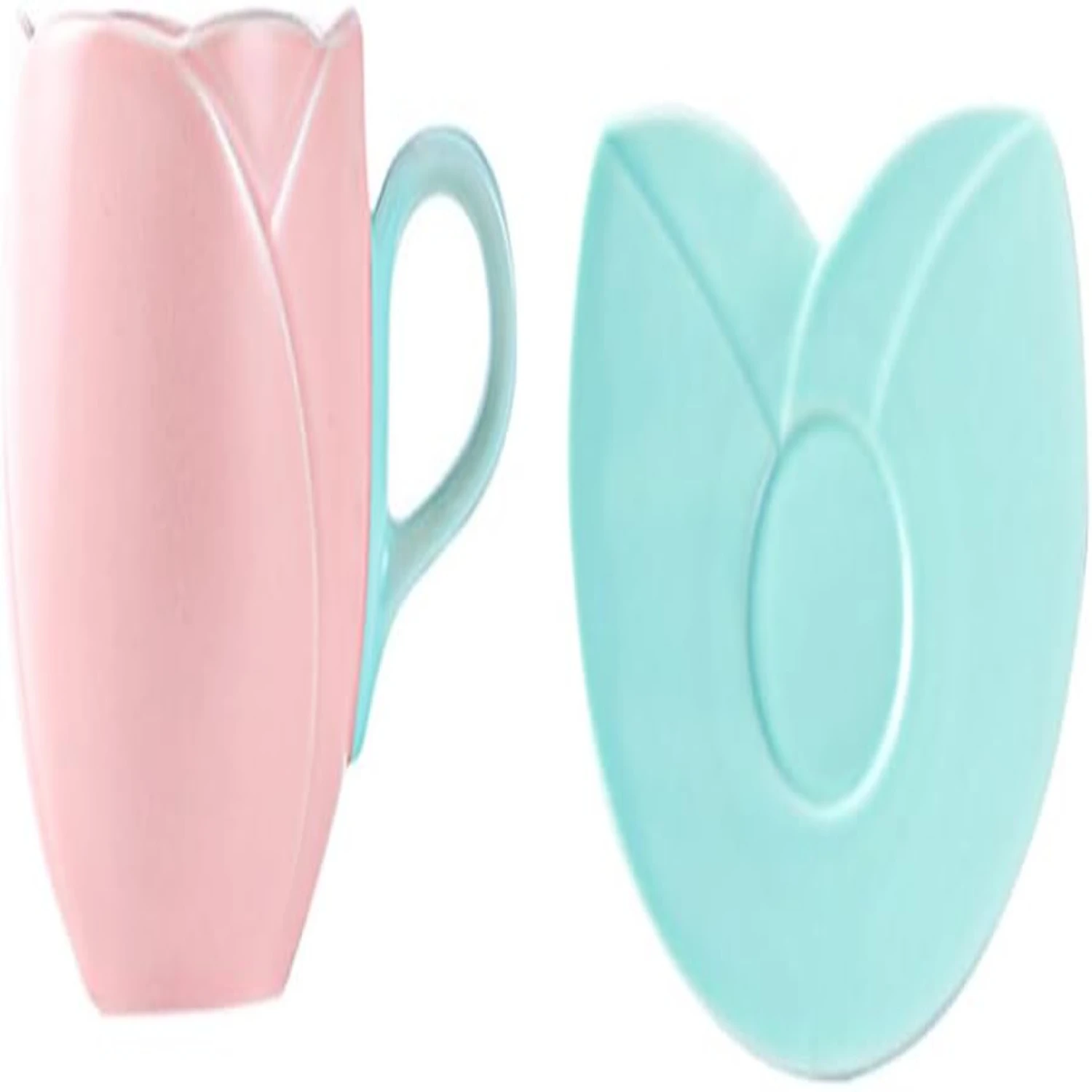 Unique and Creative Stylish Ceramic Coffee Mug Set with Irregular Tulip Shape Saucer - Perfect Addition to Drinkware Collection
Unique and Creative Stylish Ceramic Coffee Mug Set with Irregular Tulip Shape Saucer - Perfect Addition to Drinkware Collection