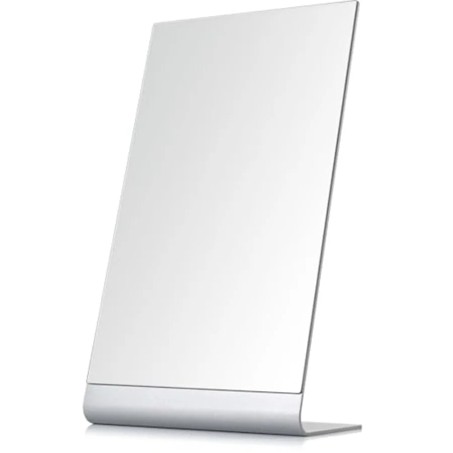 Frameless Makeup Mirror for Desk, 15 x 8.5 Inch Aluminum Standing Table Mirror, Large Counter Top Mirror
Frameless Makeup Mirror for Desk, 15 x 8.5 Inch Aluminum Standing Table Mirror, Large Counter Top Mirror