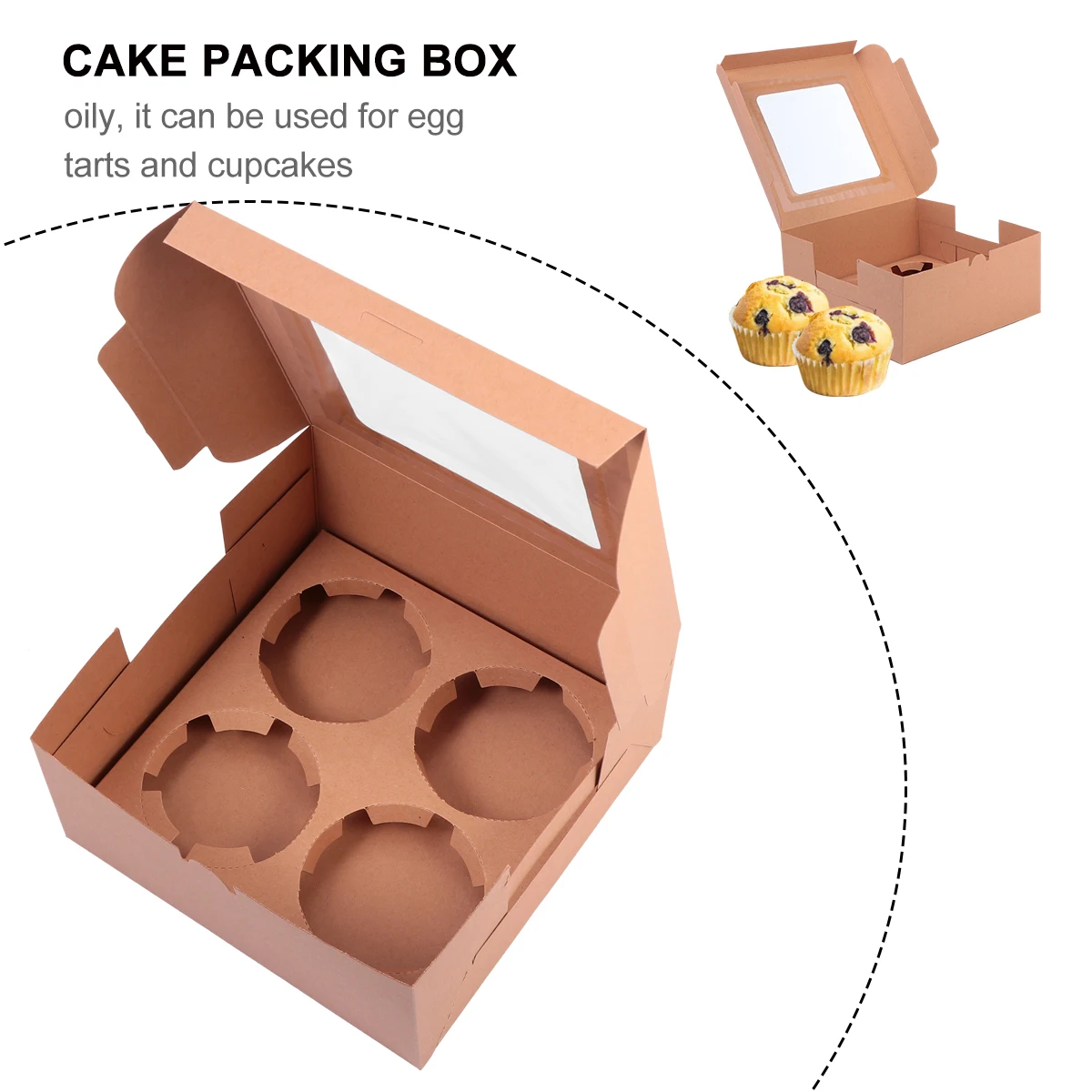 10pcs Cake Box Cupcake Packing Food Grade Paper Egg Tart Package Dessert Standard Size Wrapping Environmental Protection
10pcs Cake Box Cupcake Packing Food Grade Paper Egg Tart Package Dessert Standard Size Wrapping Environmental Protection