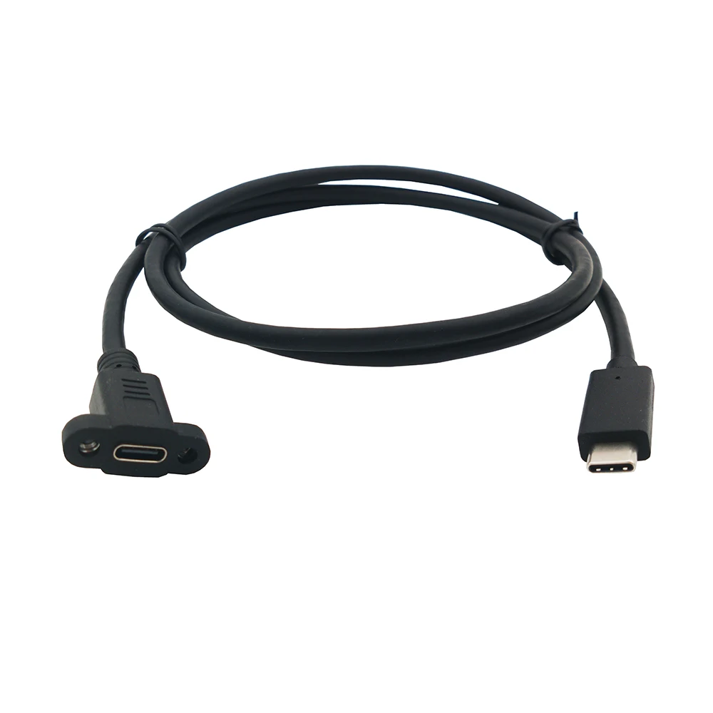 1PCS 1M USB-C Extension Cable USB 3.1 Male To Female Type-c USB 3.1 Connector 17mm With screws Panel Mount Hole
1PCS 1M USB-C Extension Cable USB 3.1 Male To Female Type-c USB 3.1 Connector 17mm With screws Panel Mount Hole