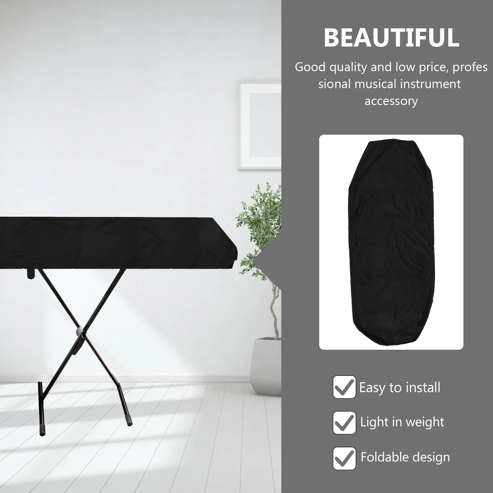 Electric Piano Cover Keyboard Electronic Water Proof Black Swaterproof Fabric (composite Cloth)
Electric Piano Cover Keyboard Electronic Water Proof Black Swaterproof Fabric (composite Cloth)