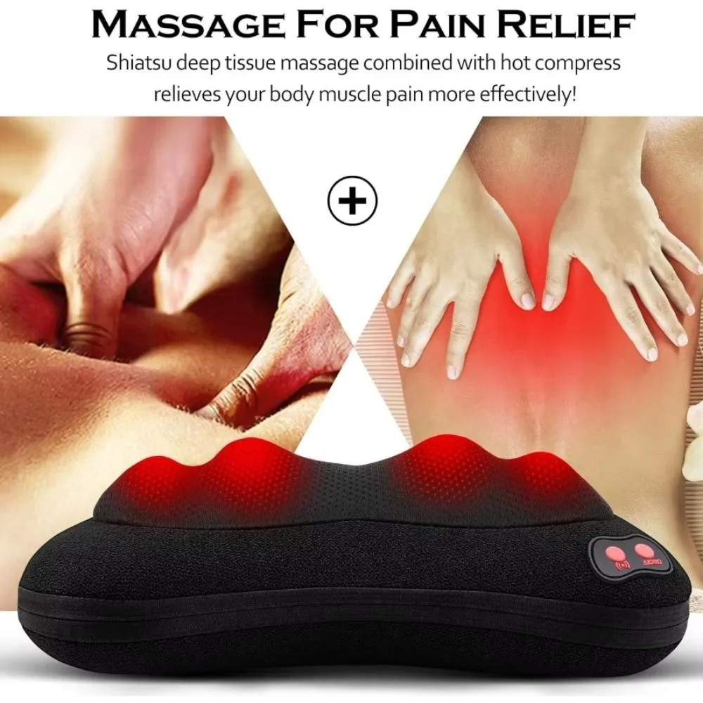 With Heat Back Massager 3D Simulation Deep Tissue Neck Massage Pillow Front And Back Kneading Shiatsu Massager Lumbar Massage
With Heat Back Massager 3D Simulation Deep Tissue Neck Massage Pillow Front And Back Kneading Shiatsu Massager Lumbar Massage