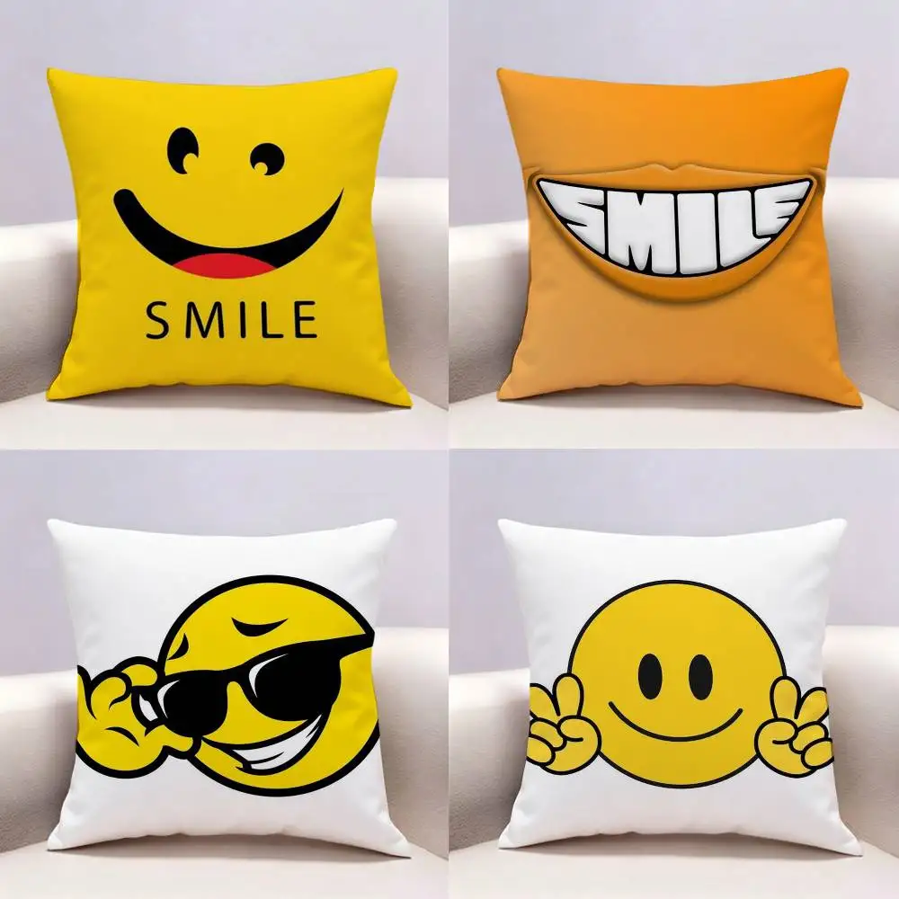 Smile Cartoon fun cute Double-sided print Pillow Case Pattern Printed Pillowcase For Living Room Sofa Cushion Cover
Smile Cartoon fun cute Double-sided print Pillow Case Pattern Printed Pillowcase For Living Room Sofa Cushion Cover