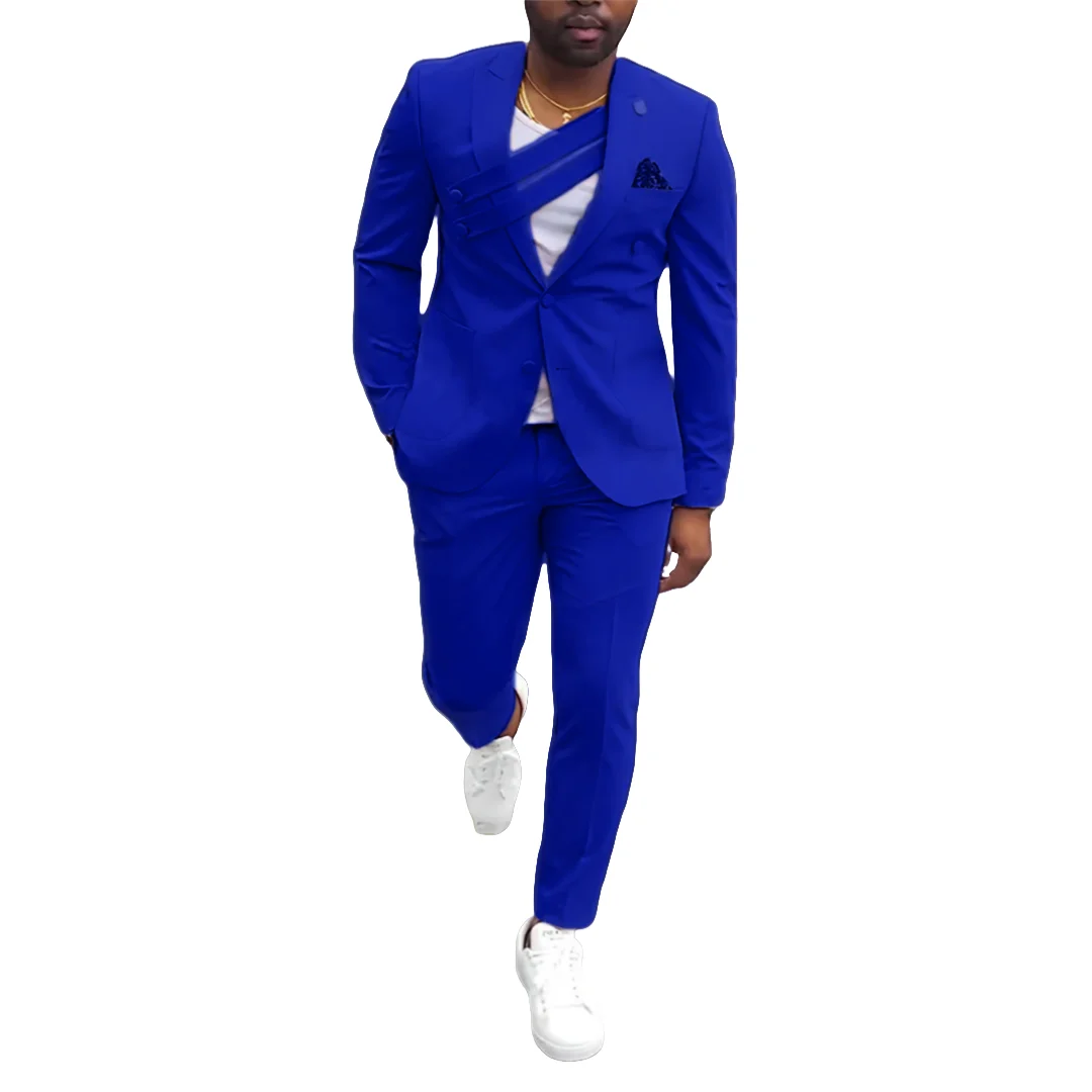 Мужские костюмы Королевский синий Смокинги Дизайнерская куртка Брюки Slim Fit 2-х предметный свадебный жених Мужской деловой Terno Masculino Пик с лацканами
Мужские костюмы Королевский синий Смокинги Дизайнерская куртка Брюки Slim Fit 2-х предметный свадебный жених Мужской деловой Terno Masculino Пик с лацканами