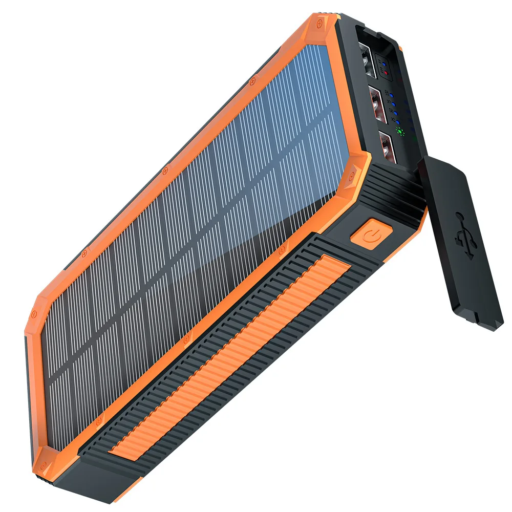 30000mAh Larger Capacity Solar Power Bank Waterproof PD 20W USB C LED Flashlight 10W Wirelss Charger For Smart Mobile Phone
30000mAh Larger Capacity Solar Power Bank Waterproof PD 20W USB C LED Flashlight 10W Wirelss Charger For Smart Mobile Phone