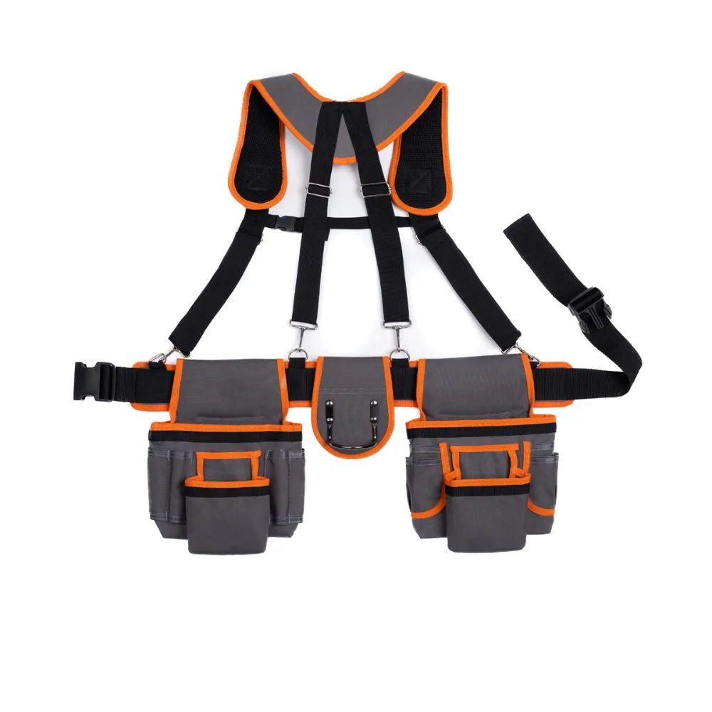 Double Shoulder Strap Electrician Tool Belt Large Capacity Adjustable Design Woodworking Tool Belt Vest Type Suspender Tool Belt
Double Shoulder Strap Electrician Tool Belt Large Capacity Adjustable Design Woodworking Tool Belt Vest Type Suspender Tool Belt