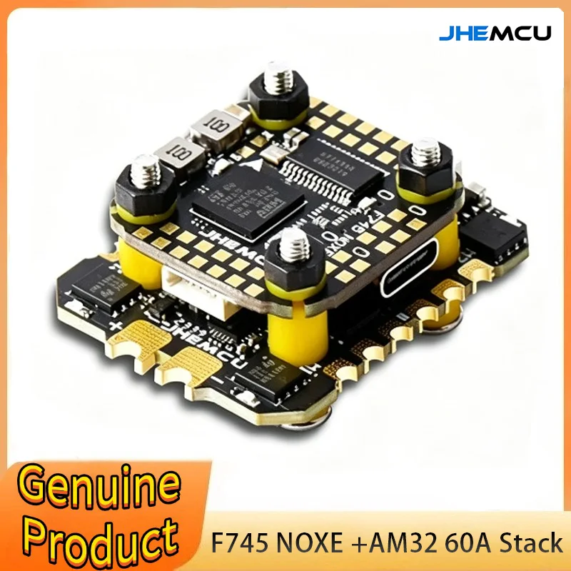 JHEMCU F745 Mini Flight Controller Stack ICM-42688-P F745 Flight Controller AM32 60A 4in1 ESC 3-6S for RC FPV Drones
JHEMCU F745 Mini Flight Controller Stack ICM-42688-P F745 Flight Controller AM32 60A 4in1 ESC 3-6S for RC FPV Drones