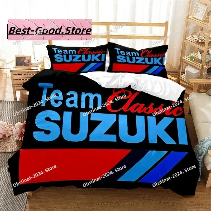 3D Print Brand S-Suzuki Logo Motorcycle Bedding Set Boys Girls Twin Queen King Size Duvet Cover Pillowcase Bed boys Adult
3D Print Brand S-Suzuki Logo Motorcycle Bedding Set Boys Girls Twin Queen King Size Duvet Cover Pillowcase Bed boys Adult
