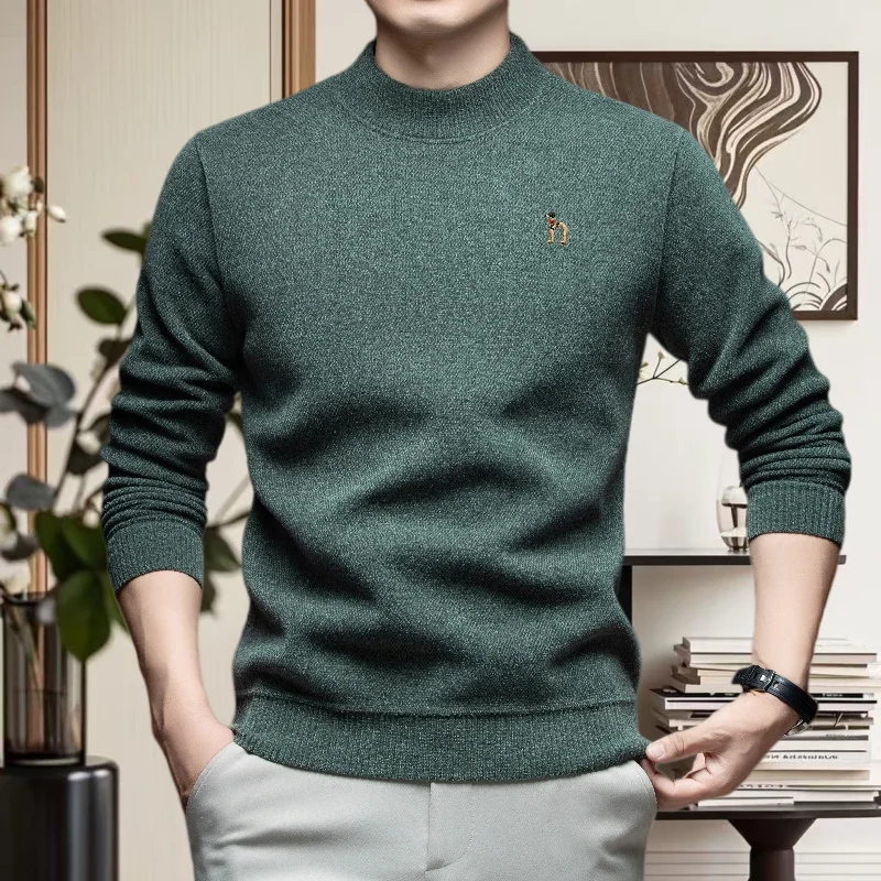 High end fashion men brand classic little dog embroidered knitted sweater best-selling new comfortable pullover in autumn winter
High end fashion men brand classic little dog embroidered knitted sweater best-selling new comfortable pullover in autumn winter