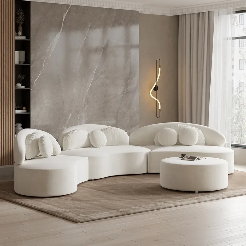 mz-High Quality Luxury Curved Sectional Sofa 3 Pieces Modular Sofa Faux Fur Lounge Couch for Hotel Home~
mz-High Quality Luxury Curved Sectional Sofa 3 Pieces Modular Sofa Faux Fur Lounge Couch for Hotel Home~