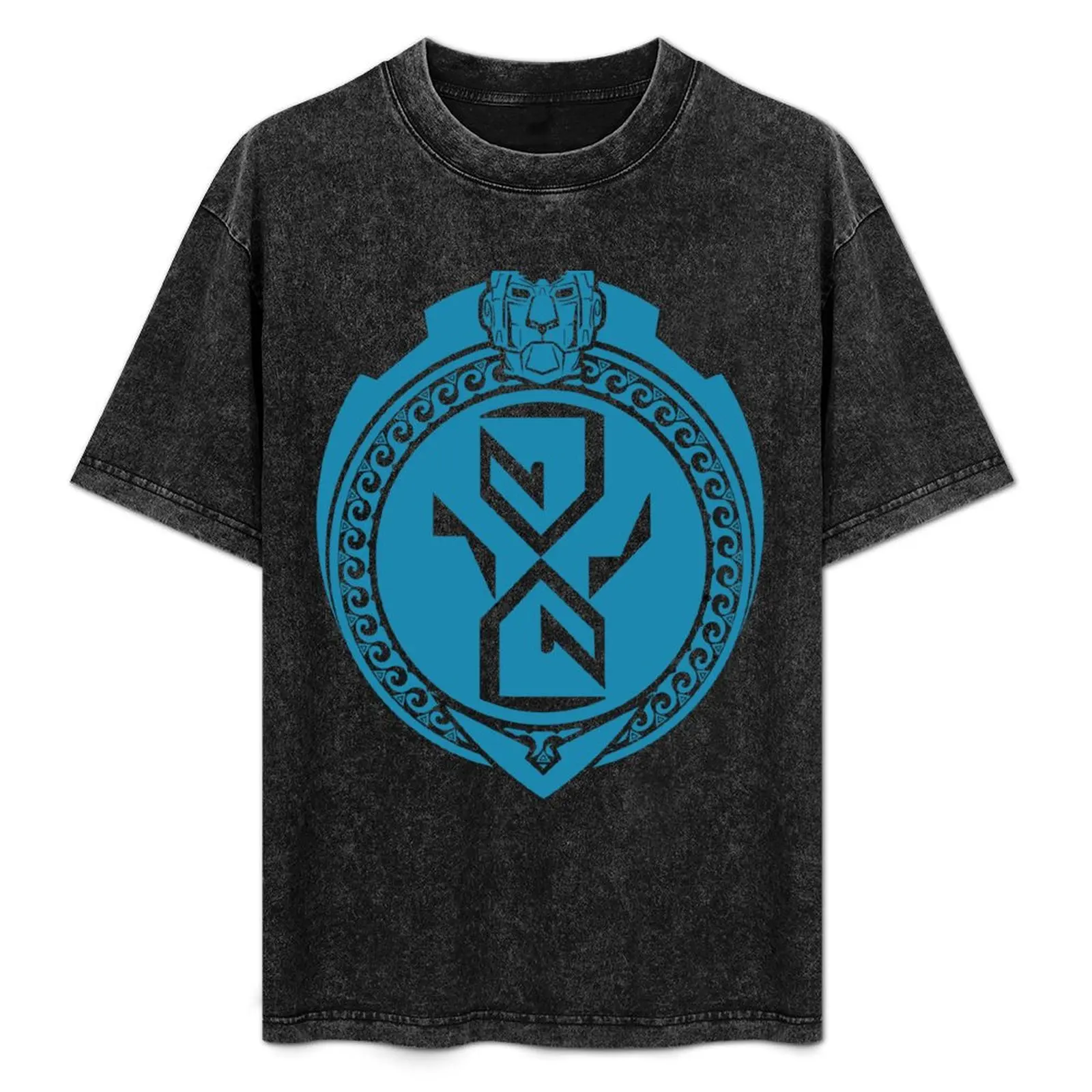 Polynesian Blue Lion T-Shirt Modern Print Casual T-Shirt
Polynesian Blue Lion T-Shirt Modern Print Casual T-Shirt