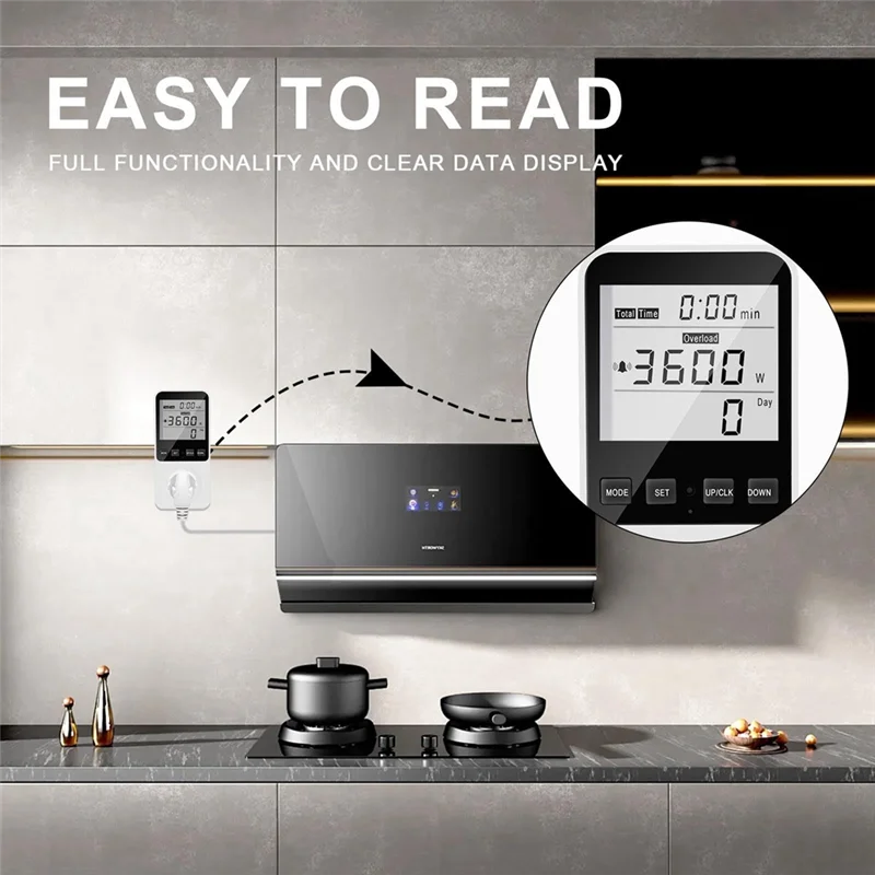 Power Meter Watt Meter Power Meter Voltage Meter Electricity Usage Monitor Energy Monitor Easy Install With Backlight US Plug
Power Meter Watt Meter Power Meter Voltage Meter Electricity Usage Monitor Energy Monitor Easy Install With Backlight US Plug