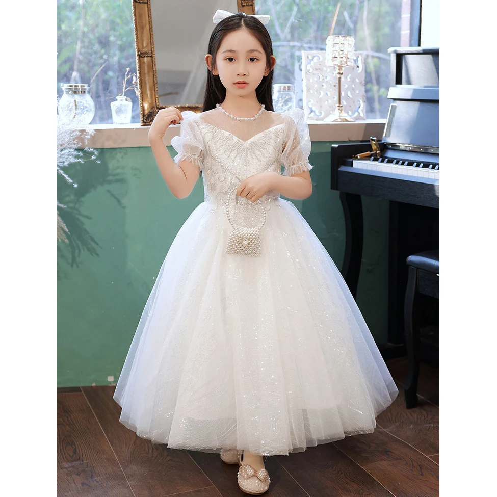 Wedding Banquet Flower Kids Formal White Dress Birthday Party High end Princess Dresses Graduation Ceremony Formal Costumes
Wedding Banquet Flower Kids Formal White Dress Birthday Party High end Princess Dresses Graduation Ceremony Formal Costumes