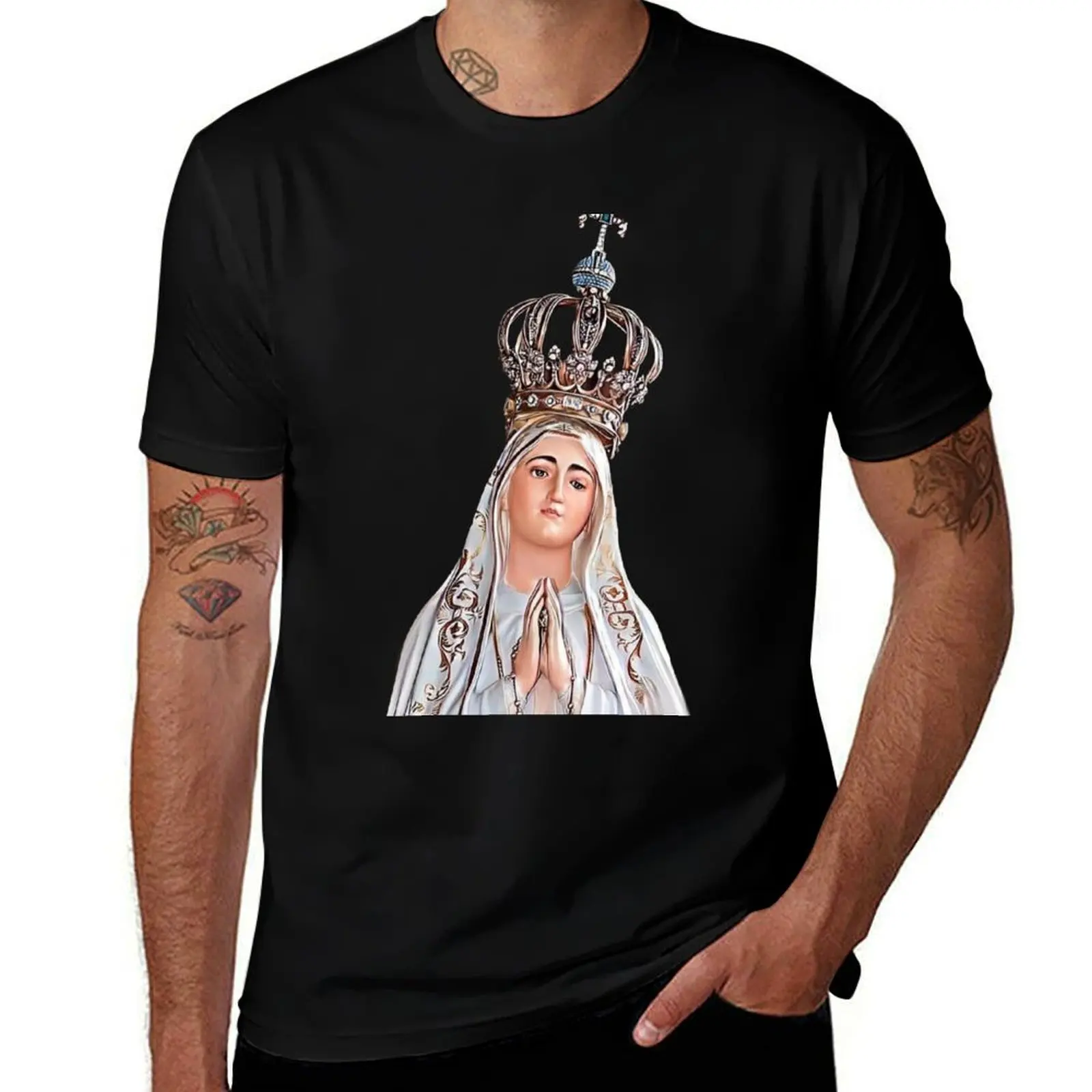 Lady of Fátima T-Shirt funny costumes Blouse customs design your own anime figures outfits for men
Lady of Fátima T-Shirt funny costumes Blouse customs design your own anime figures outfits for men