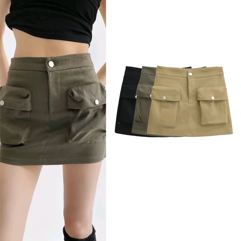 High Waist A-Line Skirt Women's Summer New Retro American ket ort Workwear Anti-Light Slimming Skirt Polyester Fiber
High Waist A-Line Skirt Women's Summer New Retro American ket ort Workwear Anti-Light Slimming Skirt Polyester Fiber