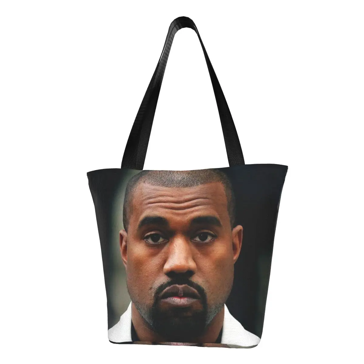 Модная певица с забавным принтом на заказ, сумка-тоут для покупок Ye Kanye West, прочная парусиновая сумка-шоппер на плечо
Модная певица с забавным принтом на заказ, сумка-тоут для покупок Ye Kanye West, прочная парусиновая сумка-шоппер на плечо