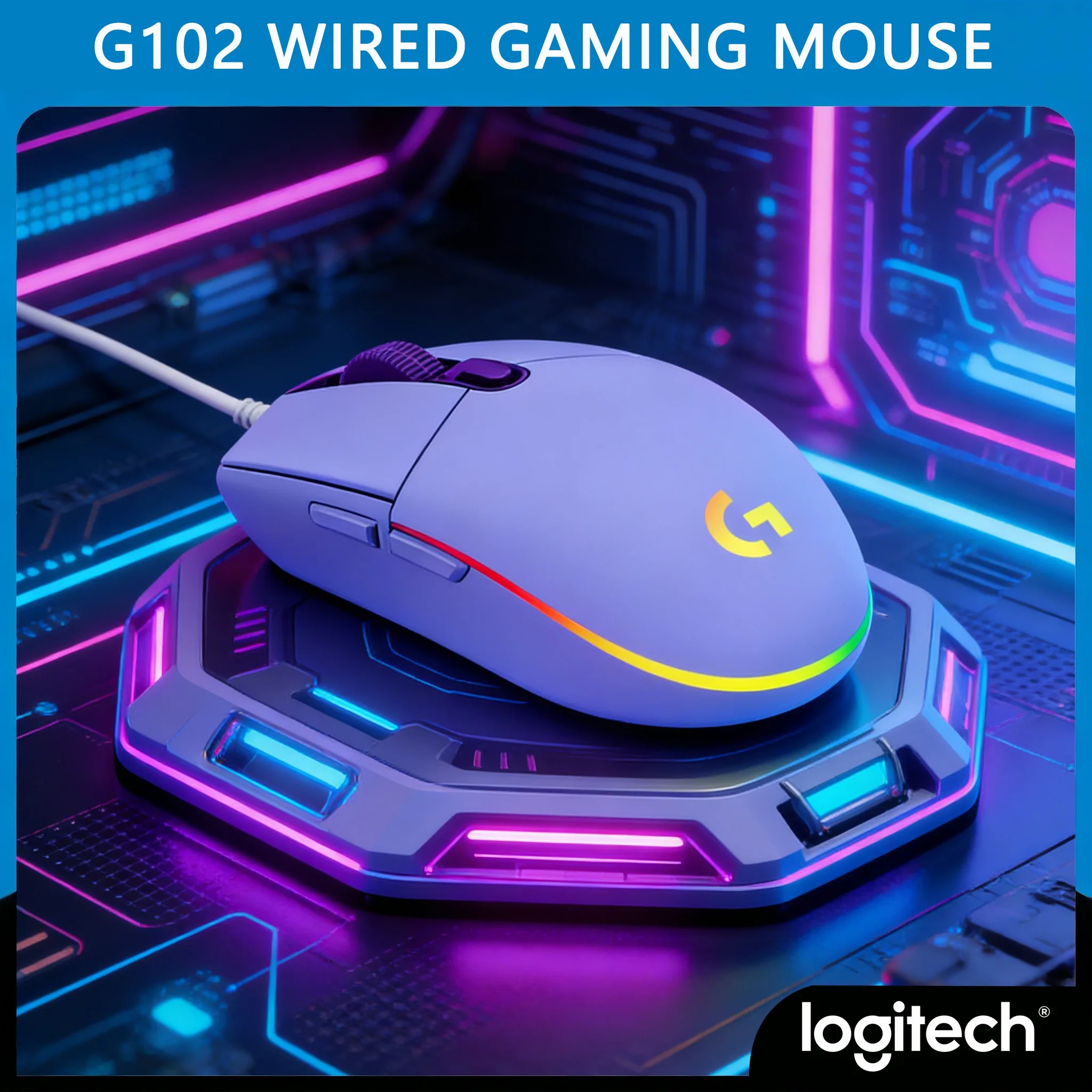 Logitech G102 — оптимизируйте свою игру с помощью настраиваемых клавиш
Logitech G102 — оптимизируйте свою игру с помощью настраиваемых клавиш