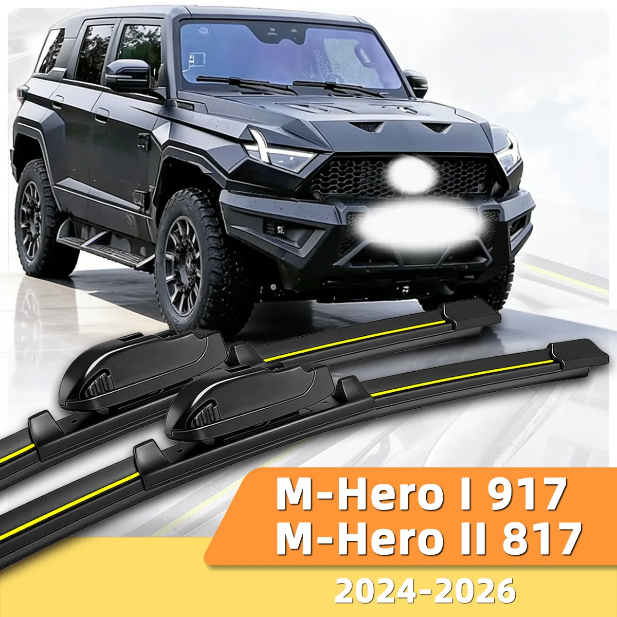 2PCS Car Windshield Wiper Fit For Dongfeng M-Hero I 917/M-Hero II 817(2024-2026)Natural Rubber Strip Boneless Silent Front Wiper
2PCS Car Windshield Wiper Fit For Dongfeng M-Hero I 917/M-Hero II 817(2024-2026)Natural Rubber Strip Boneless Silent Front Wiper