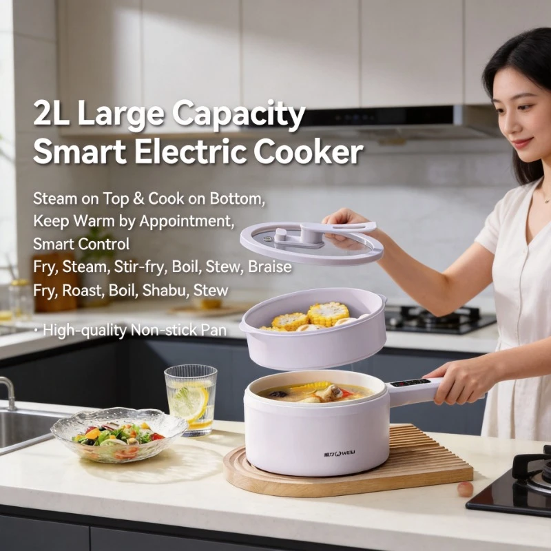 Dormitory Multifunctional Electric Hot Pot Portable Cooking Pot For Steaming Stewing Rice Cooking And Instant Noodles Making
Dormitory Multifunctional Electric Hot Pot Portable Cooking Pot For Steaming Stewing Rice Cooking And Instant Noodles Making