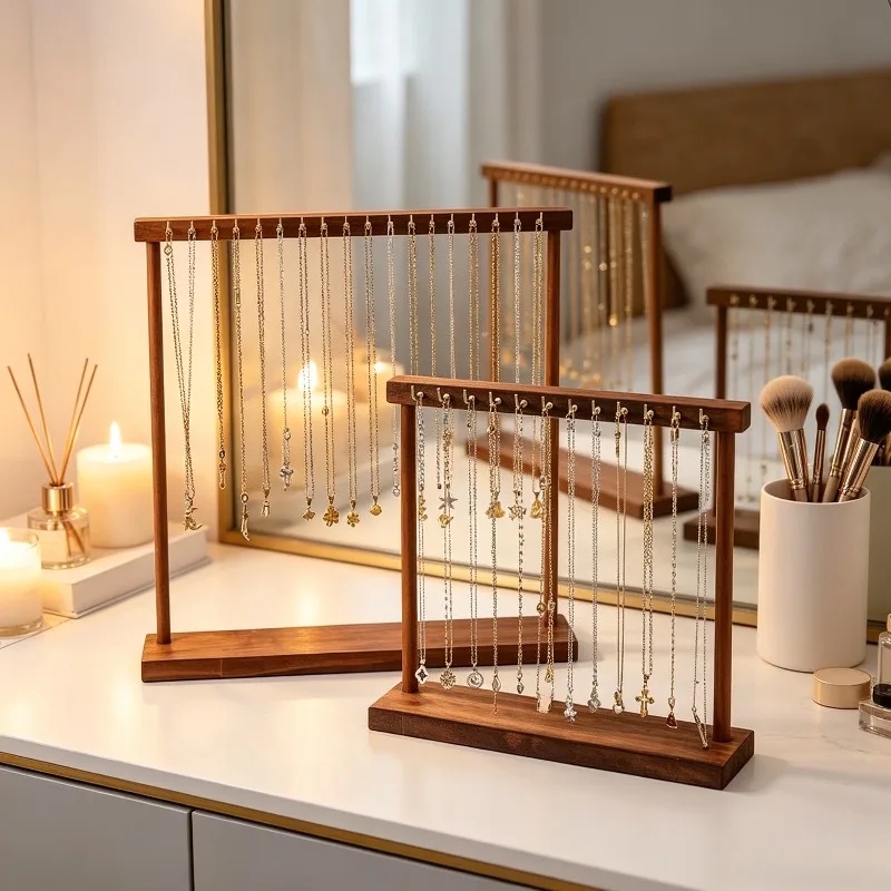 1/2pcs Necklace Display Stand, Clavicle Chain Jewelry Holder, Portable Necklace Rack for Live Show & Stall Display
1/2pcs Necklace Display Stand, Clavicle Chain Jewelry Holder, Portable Necklace Rack for Live Show & Stall Display