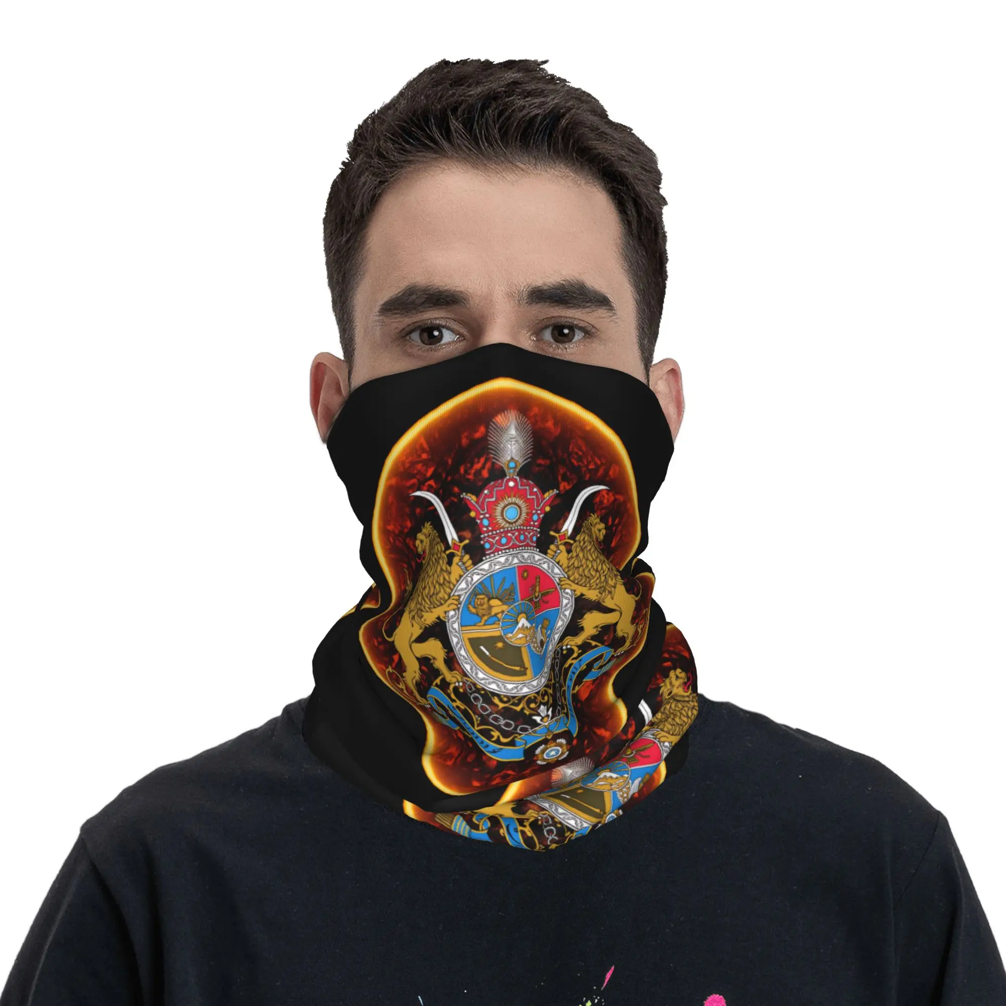 Flag Of Iran Iranian Bandana Neck Gaiter Printed Wrap Scarf Multifunctional Face Mask Riding for Men Women Adult All Season
Flag Of Iran Iranian Bandana Neck Gaiter Printed Wrap Scarf Multifunctional Face Mask Riding for Men Women Adult All Season
