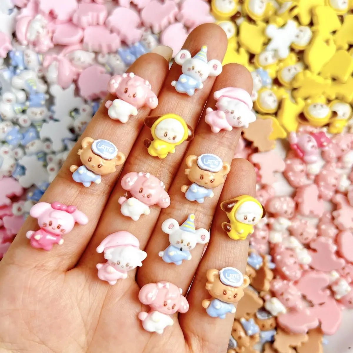 3D Resin Cat Puppy Rabbit Nail Art Decoration Cute Cartoon Animal Series Nail Charms Accessories Supplies for Manicure DIY
3D Resin Cat Puppy Rabbit Nail Art Decoration Cute Cartoon Animal Series Nail Charms Accessories Supplies for Manicure DIY