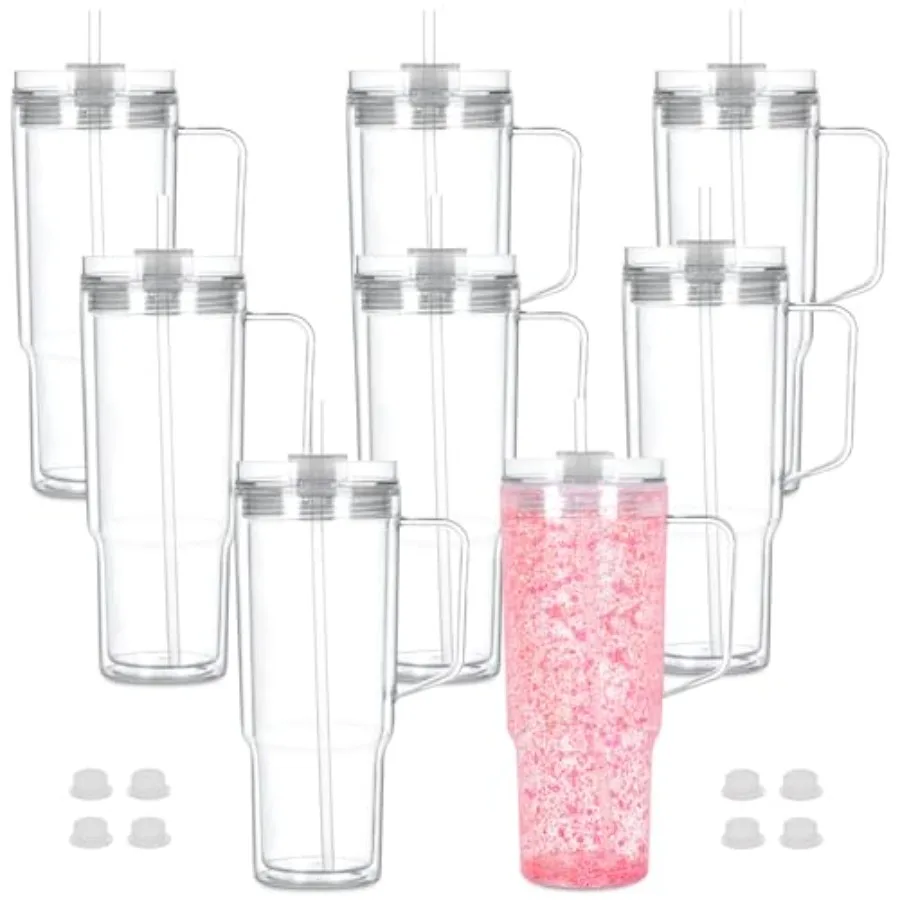 0 Oz Acrylic Snowglobe Tumbler with Handle Pack Pre-Drilled Double Wall Acrylic Clear Cup Tumbler for Glitter Snow Globe Diy
0 Oz Acrylic Snowglobe Tumbler with Handle Pack Pre-Drilled Double Wall Acrylic Clear Cup Tumbler for Glitter Snow Globe Diy