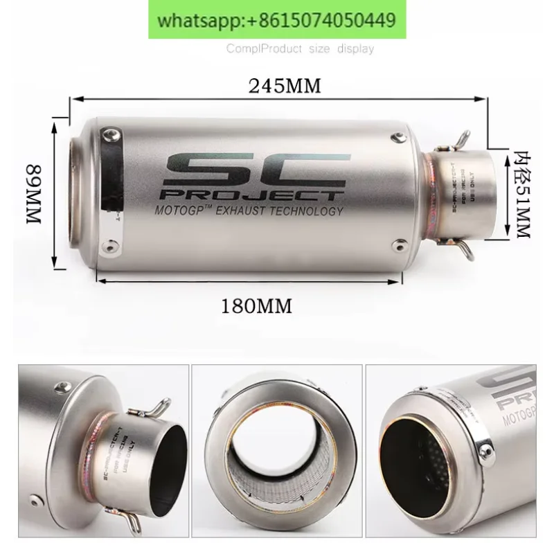 Motorcycle modified sports car horizon large displacement gun barrel locomotive SC bomb street exhaust pipe universal
Motorcycle modified sports car horizon large displacement gun barrel locomotive SC bomb street exhaust pipe universal