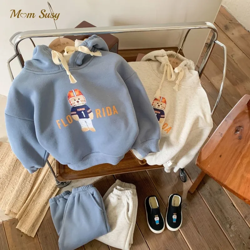 Baby Girl Boy Fleece Inside Clothes Set Cartoon Print Hoodie+Pant 2pcs Infant Toddler Child Clothing Set Winter Clothes 1-7Y
Baby Girl Boy Fleece Inside Clothes Set Cartoon Print Hoodie+Pant 2pcs Infant Toddler Child Clothing Set Winter Clothes 1-7Y