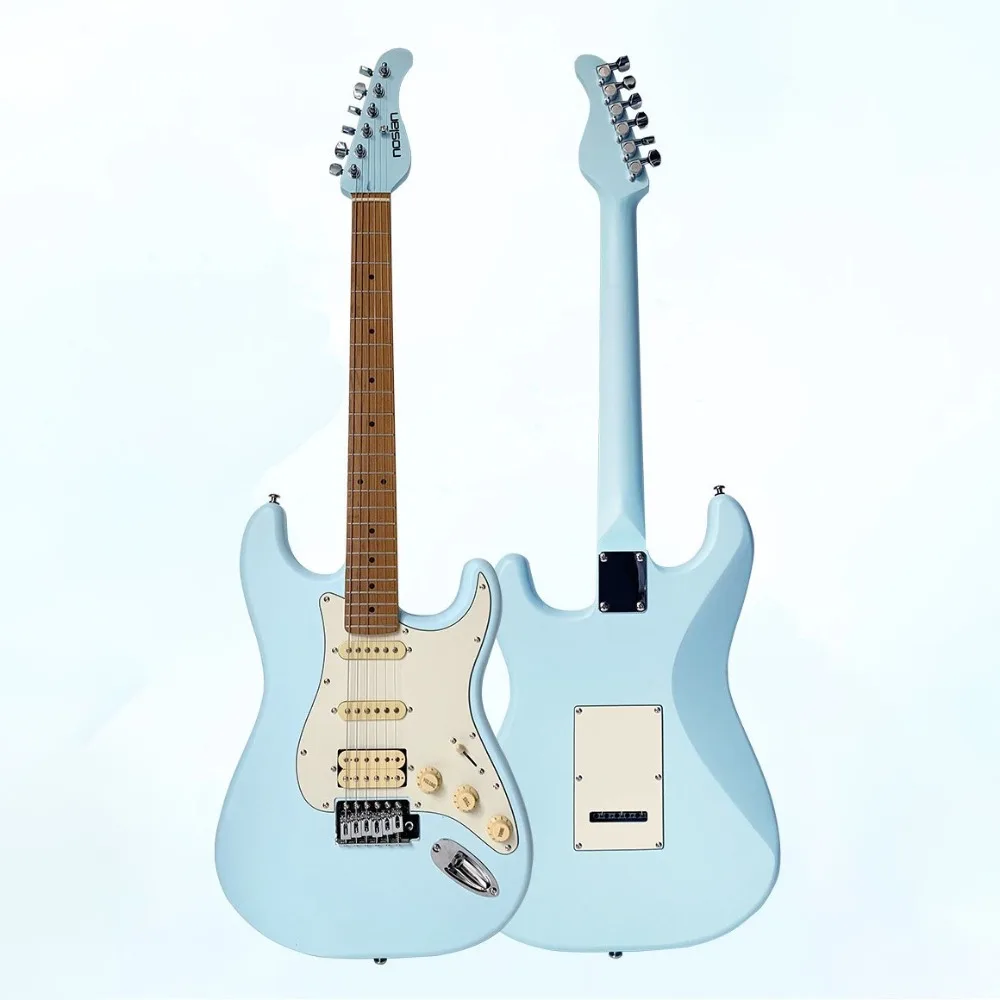 Solid Wood ST Electric Guitar S-S-H Pickups for Rock and Practice Beginners 22-fret Electric Guitar Musical Instruments
Solid Wood ST Electric Guitar S-S-H Pickups for Rock and Practice Beginners 22-fret Electric Guitar Musical Instruments