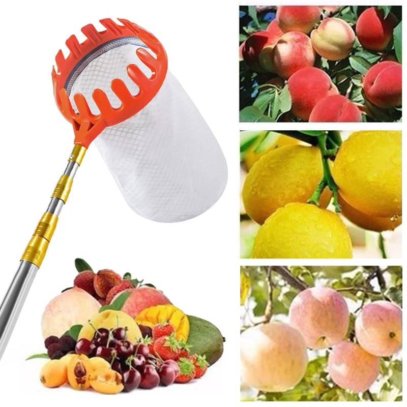 Garden Fruit Picker Head Orchard Apple Pears Orange High Tree Picking Tool Fruit Catcher Pouch Detachable Farm Fruits Collector
Garden Fruit Picker Head Orchard Apple Pears Orange High Tree Picking Tool Fruit Catcher Pouch Detachable Farm Fruits Collector