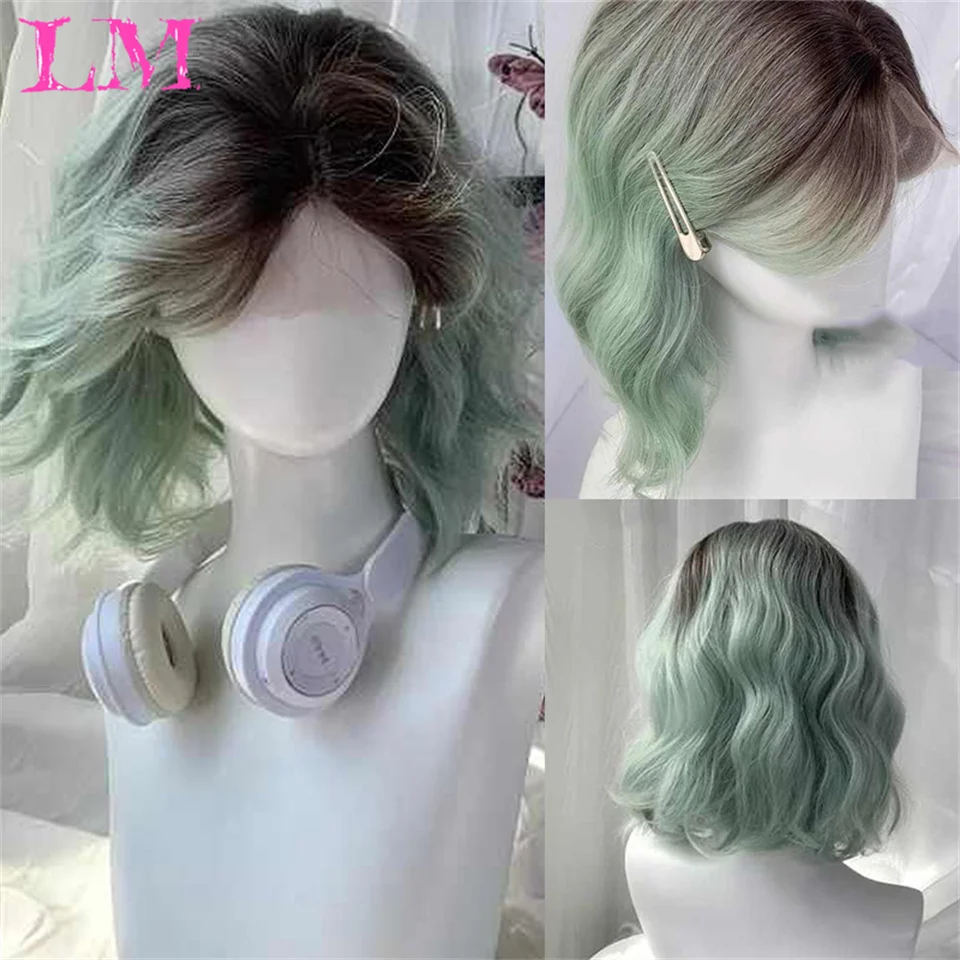 LM Синтетический Зеленый Ombre Черный Парик для Женщин Короткие Вьющиеся Волнистые Зеленые Парики Боб Косплей Хэллоуин Парики Термостойкий Парик Боб Партии
LM Синтетический Зеленый Ombre Черный Парик для Женщин Короткие Вьющиеся Волнистые Зеленые Парики Боб Косплей Хэллоуин Парики Термостойкий Парик Боб Партии