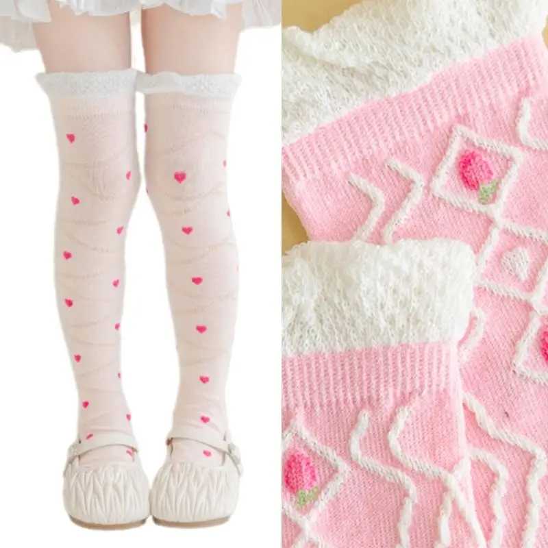 Children's Knee Length Cotton Socks Baby Girls Long Tube Socks Soft Stockings Flower Pattern for School Uniforms F3MD
Children's Knee Length Cotton Socks Baby Girls Long Tube Socks Soft Stockings Flower Pattern for School Uniforms F3MD
