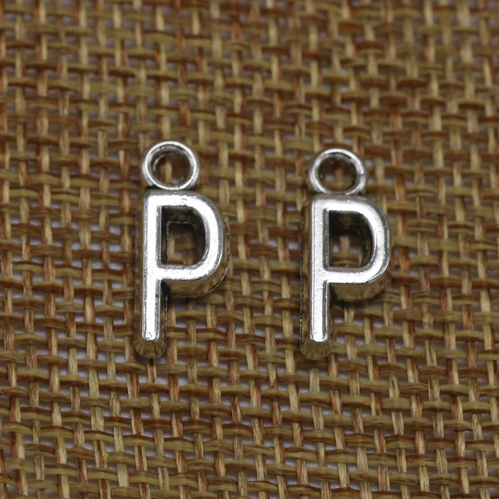 50Pcs Letter P Alloy Pendant Charms DIY Jewelry Making Kits for Necklace Bracelet Keychain Cellphone Decoration
50Pcs Letter P Alloy Pendant Charms DIY Jewelry Making Kits for Necklace Bracelet Keychain Cellphone Decoration
