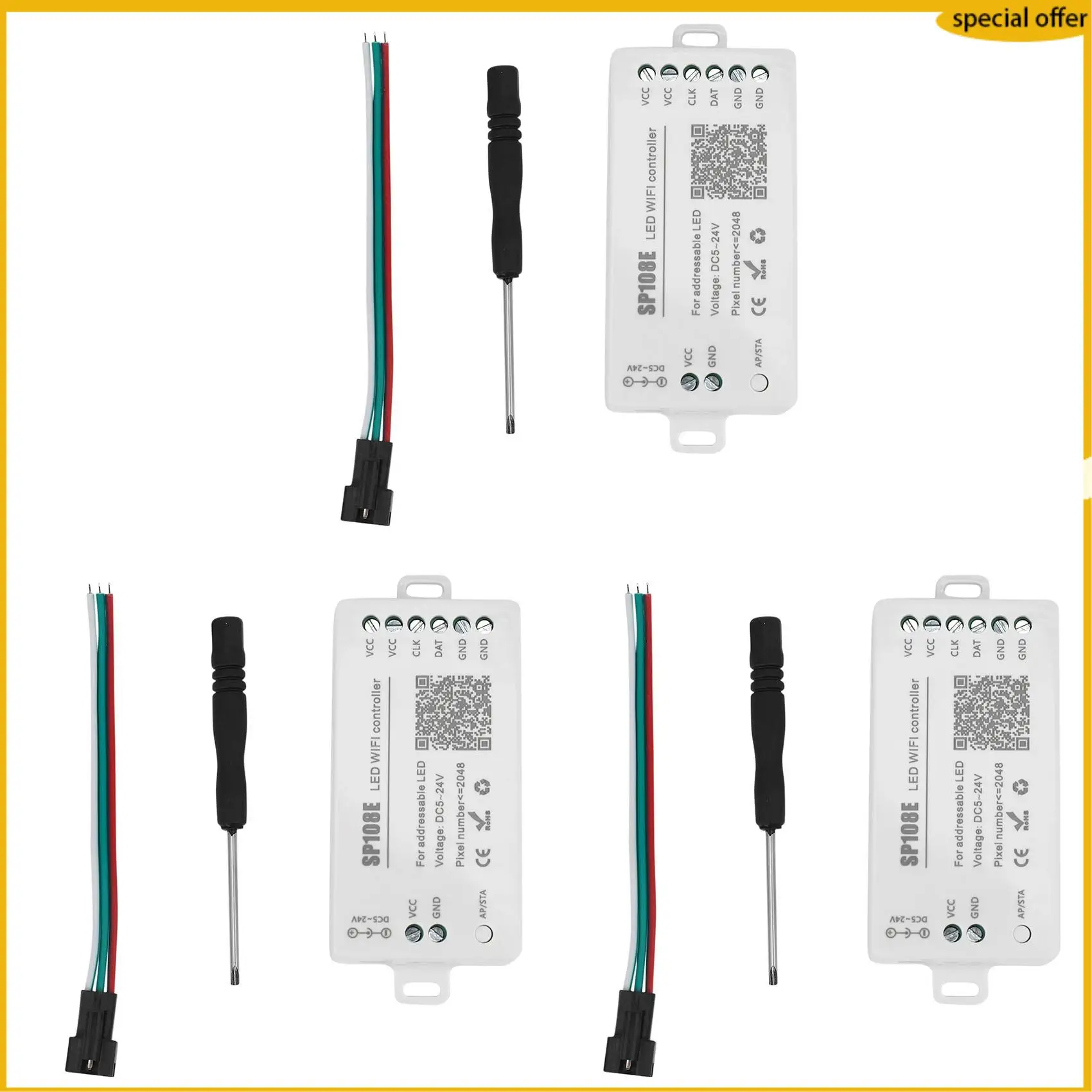 A50I 3X SP108E LED Wifi Magic Controller WS2812B WS2813 Etc LED Strip Module Light Smart APP Wireless Control
A50I 3X SP108E LED Wifi Magic Controller WS2812B WS2813 Etc LED Strip Module Light Smart APP Wireless Control