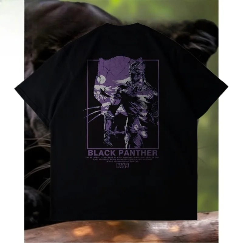 Аутентичная мужская хлопковая свободная футболка с короткими рукавами Marvel высокого качества с принтом «Черная пантера»
Аутентичная мужская хлопковая свободная футболка с короткими рукавами Marvel высокого качества с принтом «Черная пантера»