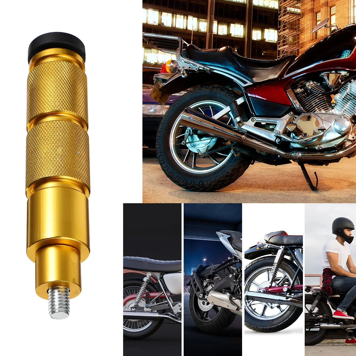 1Set Aluminum Alloy Motorcycle Rear Footrest Anti-Slip Pedal Platform Foot Pegs Shifter Peg Replacement for Long Ride Comfort
1Set Aluminum Alloy Motorcycle Rear Footrest Anti-Slip Pedal Platform Foot Pegs Shifter Peg Replacement for Long Ride Comfort