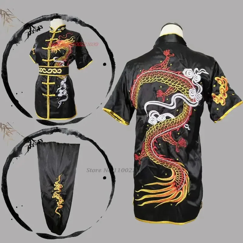 2025 chinese children tai chi wushu kung fu martial arts national dragon embroidery tops+pants set training performance costume
2025 chinese children tai chi wushu kung fu martial arts national dragon embroidery tops+pants set training performance costume
