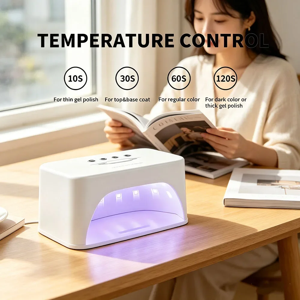 120W Powerful Brushless Manicure Vacuum Fan Luxury Removable Bottom Rechargeable UV LED Nail Lamp Dust Extractor
120W Powerful Brushless Manicure Vacuum Fan Luxury Removable Bottom Rechargeable UV LED Nail Lamp Dust Extractor
