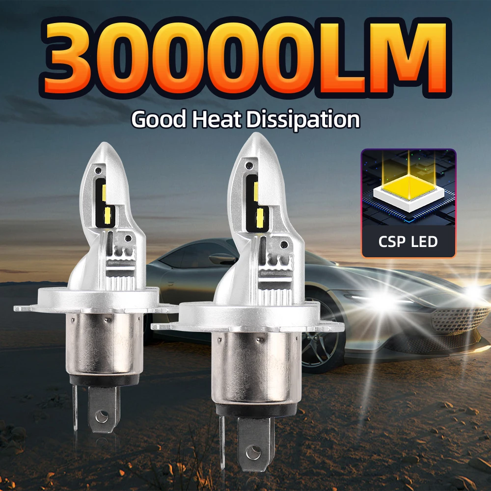 LED Headlight Bulbs H4 9003 H7 H8 H9 H11 H1 9006 Hb4 9005 Hb3 CANBUS Car Motorcycle Headlamp 30000LM 1:1 Size 12V LED Auto Light
LED Headlight Bulbs H4 9003 H7 H8 H9 H11 H1 9006 Hb4 9005 Hb3 CANBUS Car Motorcycle Headlamp 30000LM 1:1 Size 12V LED Auto Light