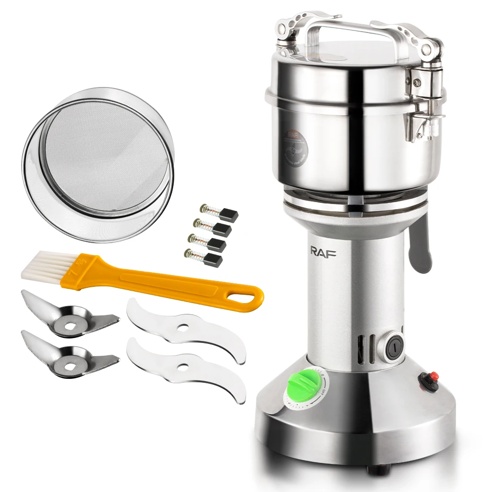 RAF Commercial 200G High-speed Dry Grain Grinder Grain Mills Electric Stainless Steel Grain Grinder
RAF Commercial 200G High-speed Dry Grain Grinder Grain Mills Electric Stainless Steel Grain Grinder