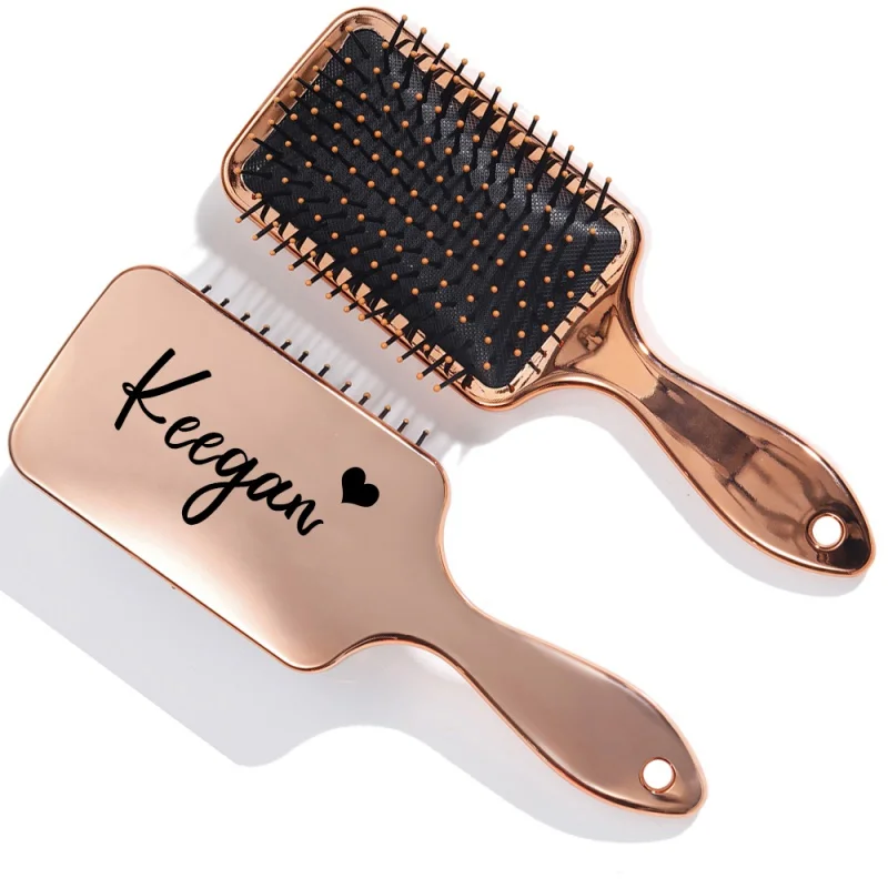 Personalised Name Hair Brush Wedding Bridesmaid Air Cushion Hair Comb Flower Girl Present Birthday Christmas Valentines Gift
Personalised Name Hair Brush Wedding Bridesmaid Air Cushion Hair Comb Flower Girl Present Birthday Christmas Valentines Gift